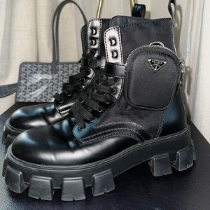 Prada Monolith combat boots